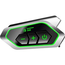 D60 Motor Kask Kulaklık Rgb Modlu Motosiklet Kulaklık Su Geçirmez 5.3 Bluetooth Intercom CHN-T775