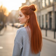 Cenk Xstore Fiber Sentetik Düz Yarım Ay + 2 Yan Çıt Çıt - Bakır Pk