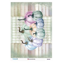 Diamond Craft N: 5340 Pastel Renkler, Kabak Desenli 30*42 cm Dekopaj