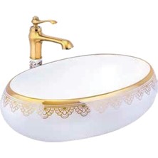 Fualora Seramik Çanak Lavabo 60*40*15 cm Batarya Deliksiz