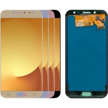 Genos Samsung Galaxy J7 Pro J730F ile Uyumlu OLED Ekran Dokunmatik