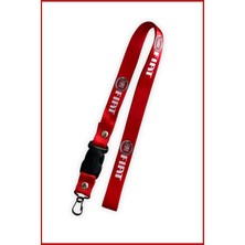 Tusba Market Fiat Logolu Kırmızı Oto Ayna Askısı - Anahtarlıklı Ayna Ipi