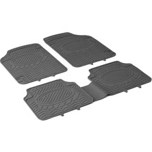 Image Elite (Tüm Modeller) Üniversal Kauçuk Oto Paspas Gri