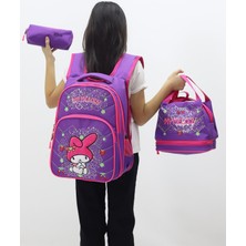 Neşeli Home Mymelody Çocuk 3’lü Okul Çanta Sevimli Tasarımlı Sırt Çantası Beslenme Çantası Kalemlik Yeni Sezon