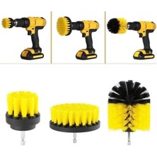 VeraGlobe Buğz Matkap Ucuna Takılan 3'lü Fırça  Temizlik Seti