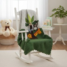 Desdesign El Örgüsü Bebek Battaniyesi - Renk Geçişli Yumuşak Dokulu Bebek Battaniyesi - Çok Renkli
