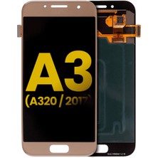 Genos Samsung Galaxy A320 LCD Ekran Dokunmatik Gold Orjinal Servis