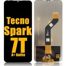 Genos Tecno Spark 7t Ekran Dokunmatik Siyah Çıtasız A Plus Kalite
