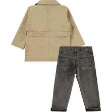 Concept Trençkot 3'lü 2-5 Yaş Takım - Bej 3-4 Yaş