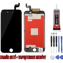 Genos Apple Iphone 6s Plus LCD Ekran A+ Siyah Montaj Kiti Hediye