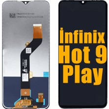 Genos Infinix Hot 9 Play LCD Ekran Dokunmatik Siyah Çıtasız A Plus Kalite