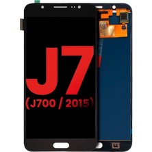 Genos Samsung Galaxy J7 J700 LCD Ekran Dokunmatik Siyah OLED Üstün Kalite