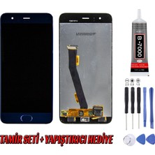 Genos Xiaomi Mi 6 LCD Ekran Çıtasız Mavi Montaj Kiti Hediye