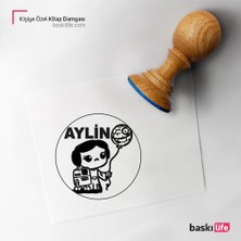 Baskı Life Kişiye Özel Kitap Damgası Kitap Mührü Kaşe Kitap Mühür Özel Damga 50
