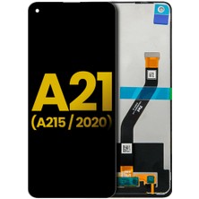 Genos Samsung Galaxy A21 A215 LCD Ekran Dokunmatik Siyah Çıtasız Revize