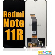 Genos Xiaomi Redmi Note 11R LCD Ekran Dokunmatik Siyah Çıtasız Orijinal