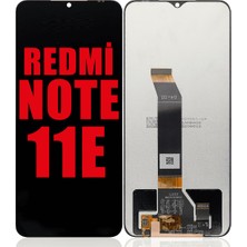 Genos Xiaomi Redmi Note 11E LCD Ekran Dokunmatik Siyah Çıtasız A Plus Kalite