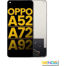 Genos Oppo A52 LCD Ekran Dokunmatik Siyah Çıtasız A Plus Kalite