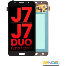 Genos Samsung Galaxy J710 LCD Ekran Dokunmatik Siyah OLED Üstün Kalite