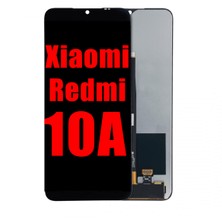 Genos Xiaomi Redmi 10A LCD Ekran Dokunmatik Siyah Çıtasız Orijinal