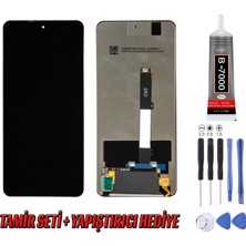 Genos Xiaomi Poco X3 LCD Ekran Çıtasız Siyah Montaj Kiti Hediye