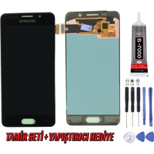 Genos Samsung A3 2016 A310 LCD Ekran OLED Siyah Montaj Kiti Hediye