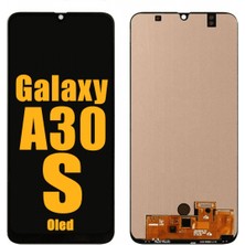 Genos Samsung Galaxy A30S A307 LCD Ekran Dokunmatik Siyah Çıtasız OLED