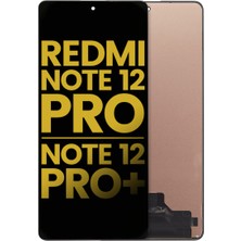 Genos Xiaomi Redmi Note 12 Pro LCD Ekran Dokunmatik Siyah Çıtasız Orijinal