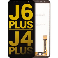 Genos Samsung Galaxy J6 Plus J610 LCD Ekran Dokunmatik Siyah Revize