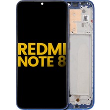 Genos Xiaomi Redmi Note 8 LCD Ekran Dokunmatik Siyah Çıtalı Orjinal