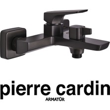 Pierre Cardin Molt Gun Metal Banyo Armatürü – Modern Su Tasarruflu Banyo Bataryası