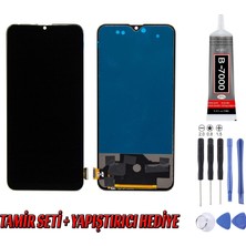 Genos Oppo Reno Z LCD Ekran Çıtasız Siyah (Parmak Izi Okumayan) (Tft) Montaj Kiti Hediye