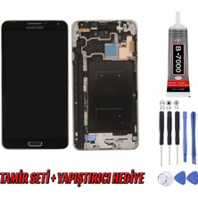 Genos Samsung N9000 Note 3 LCD Ekran Gri Montaj Kiti Hediye