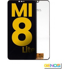 Genos Xiaomi Mi 8 Lite LCD Ekran Dokunmatik Siyah Çıtasız Orjinal