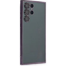 Starseven Galaxy S22 Kılıf Lensli Silikon - Mor