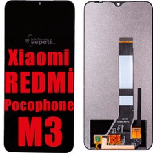 Genos Xiaomi Pocophone M3 LCD Ekran Dokunmatik Siyah Çıtasız A Plus Kalite