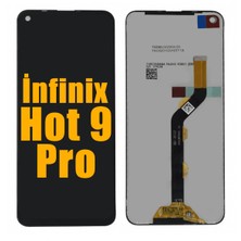 Genos Infinix Hot 9 Pro LCD Ekran Dokunmatik Siyah Çıtasız A Plus Kalite
