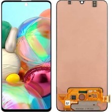 Genos Samsung Galaxy A71 A715F ile Uyumlu OLED Ekran Dokunmatik Tam Ekran