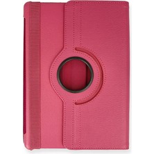 Huawei Mediapad T5 10 Kılıf 360 Tablet Deri Kılıf - PEMBE-(5796) - EMTHBA9100-6480