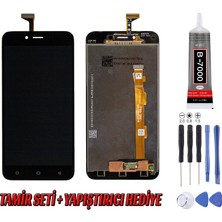 Genos Oppo A71 LCD Ekran Çıtasız Siyah Montaj Kiti Hediye