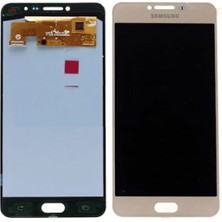 Genos Samsung Galaxy C7 C7000 LCD Ekran Dokunmatik Gold OLED Üstün Kalite