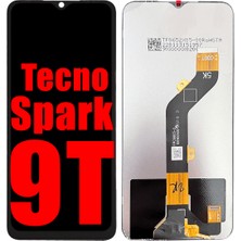 Genos Tecno Spark 9t LCD Ekran Dokunmatik Siyah Çıtasız Orjinal