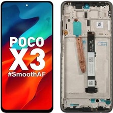 Genos Xiaomi Poco X3 ile Uyumlu LCD Ekran Dokunmatik Çıtalı