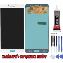 Genos Samsung C7000 C7 LCD Ekran OLED Beyaz Montaj Kiti Hediye
