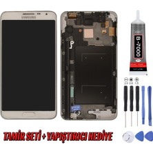 Genos Samsung N7505 Note 3 Neo LCD Ekran Beyaz Montaj Kiti Hediye