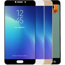Genos Samsung Galaxy C7 C7000 ile Uyumlu OLED Ekran Dokunmatik