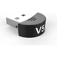 Ally V5.0 USB Bluetooth 5.0 Dongle Adaptör Çoklu Cihaz Uyumluluğu ile Hafif ve Taşınabilir