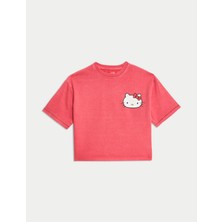 Marks & Spencer Saf Pamuklu Hello Kitty:trade_mark: T-Shirt (1-8 Yaş)