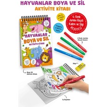 Bigkids Yayınları Hayvanlar – Boya ve Sil Aktivite Kitabı / 3 Yaş +
