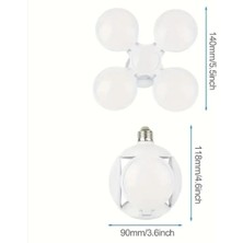 LED Futbol Ufo Ampul E27 28W 360 Derece Katlanır Lamba Ac 220V Lamba LED Spot Işık Beyaz Glop LED